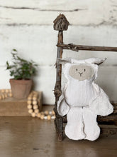 Load image into Gallery viewer, Vintage White Honeycomb and Dropcloth Lamb/Sheep