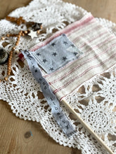 Load image into Gallery viewer, Vintage Fabric Textile Stars and Stripes American Flag LIFE AND LIBERTY