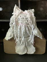 Load image into Gallery viewer, Vintage Pink and White Bates Hobnail Chenille Lion