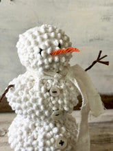 Load image into Gallery viewer, Vintage Bates Hobnail Chenille Snowman