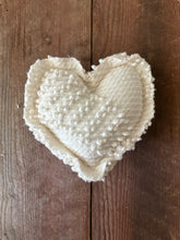 Load image into Gallery viewer, Vintage White Bates Chenille heart