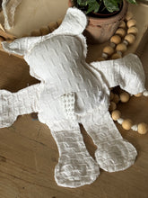 Load image into Gallery viewer, Vintage White  Honeycomb and Dropcloth Lamb/Sheep
