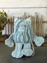 Load image into Gallery viewer, Vintage Blue Chenille Lion
