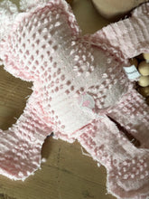 Load image into Gallery viewer, Pink Bates Hobnail Vintage Chenille Piglet
