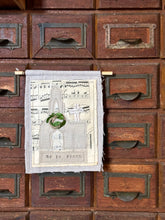 Load image into Gallery viewer, Vintage Music Page He is Risen Church Banner
