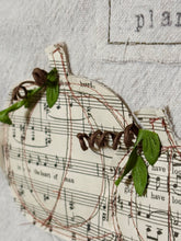 Load image into Gallery viewer, Vintage Music Page HARVEST WHAT YOU PLANT banner
