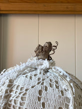Load image into Gallery viewer, Vintage Lace and Driftwood Pumpkin

