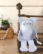 Load image into Gallery viewer, Baby Blue Vintage Chenille Cat
