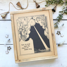 Load image into Gallery viewer, Vintage Hark! The Herald Angels Sing! handmade wood sign
