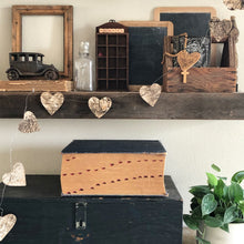 Load image into Gallery viewer, Rustic Small Primitive Wood Bark Heart Garland
