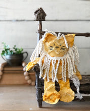 Load image into Gallery viewer, Orange Vintage Chenille Lion
